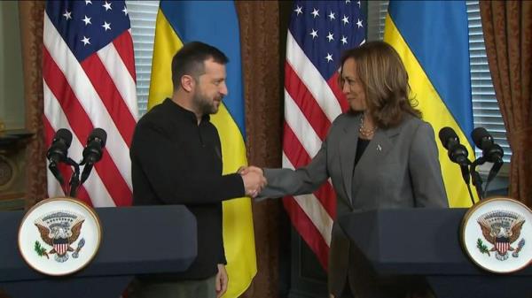 Putin 'could end Ukraine war tomorrow', says Harris as she warns other leaders would make Ukraine surrender